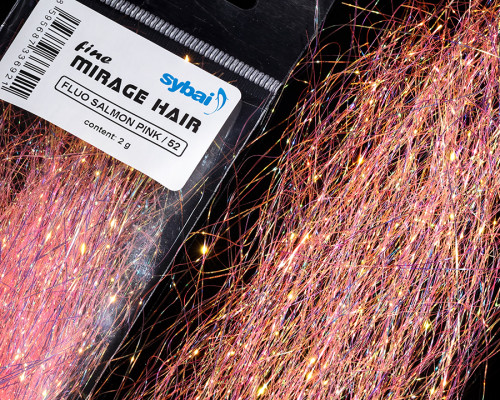 Fine Mirage Hair, Fluo Salmon Pink / 52